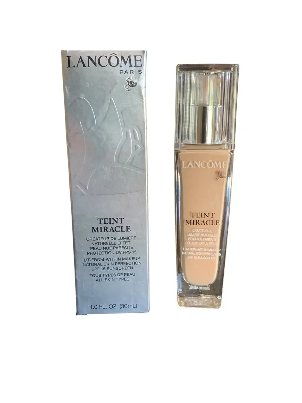 Lancome Teint Miracle SPF15 Lit From Within Ivoire 4N ( 4 N ) 1 fl.oz